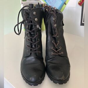 Women's Black Leather Boots